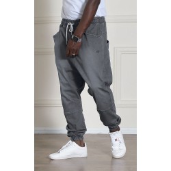 Sarouel Jean Stretch Gris