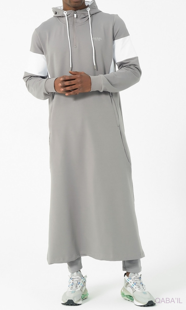 QAMIS LONG UNIK GRIS