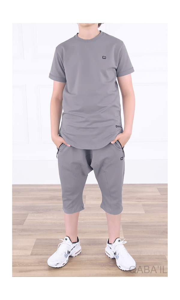 ENSEMBLE NAUTIK TEEN GRIS