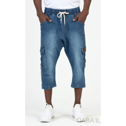 CARGO COURT JEAN STRETCH BLEU CLAIR