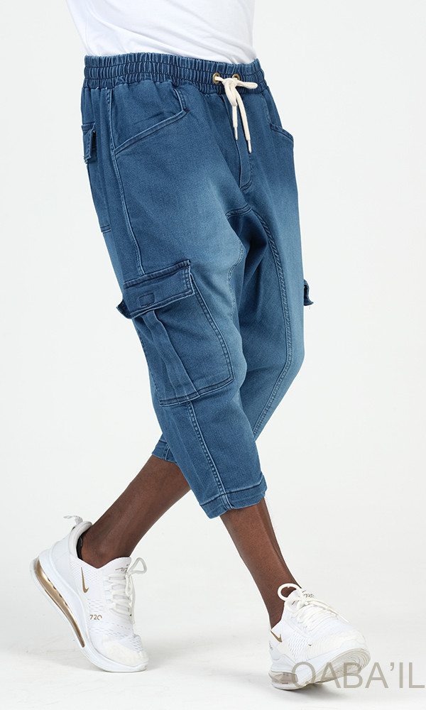 CARGO COURT JEAN STRETCH BLEU CLAIR