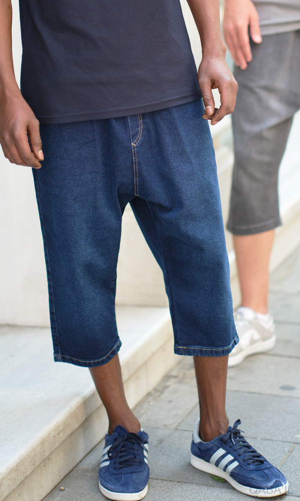 BERMUDA JEAN STRETCH BLEU BRUT