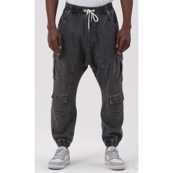 SAROUEL JEAN CARGO STRETCH Gris