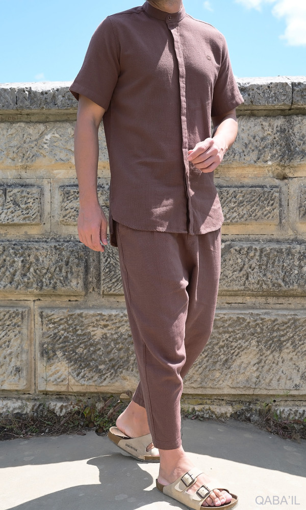 SAROUEL COTON CLASSIK (LIN) MARRON