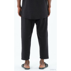 SAROUEL COTON CLASSIK (EFFET LIN) NOIR