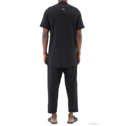 SAROUEL COTON CLASSIK (EFFET LIN) NOIR