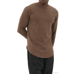 T-SHIRT Manche Longue LEGER MARRON