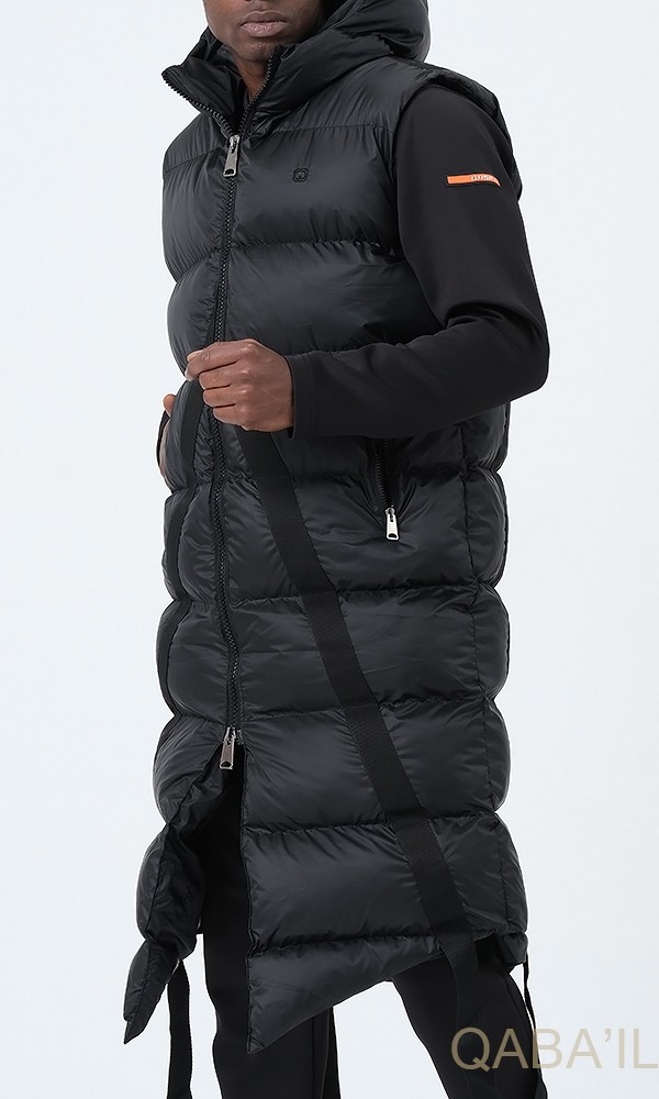 DOUDOUNE LONGUE SANS MANCHE Noir