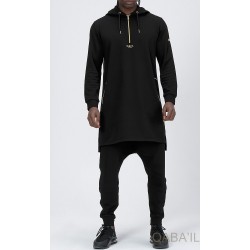 Qamis Court BASIC HOODY GS  Noir/Or