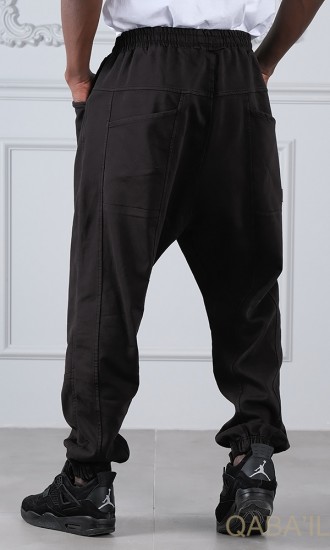 SAROUEL PANTS STRETCH Noir