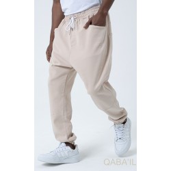 SAROUEL PANTS STRETCH Beige  Clair