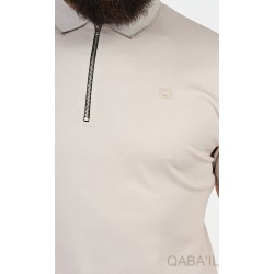 POLO ZIP UP Beige