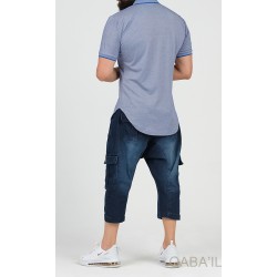 POLO ZIP UP Bleu
